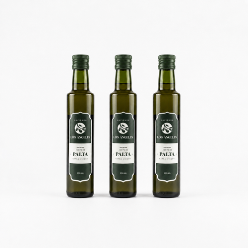 Pack de 3 botellas de aceite de palta extra virgen 250 ml Hacienda Los Ángeles
